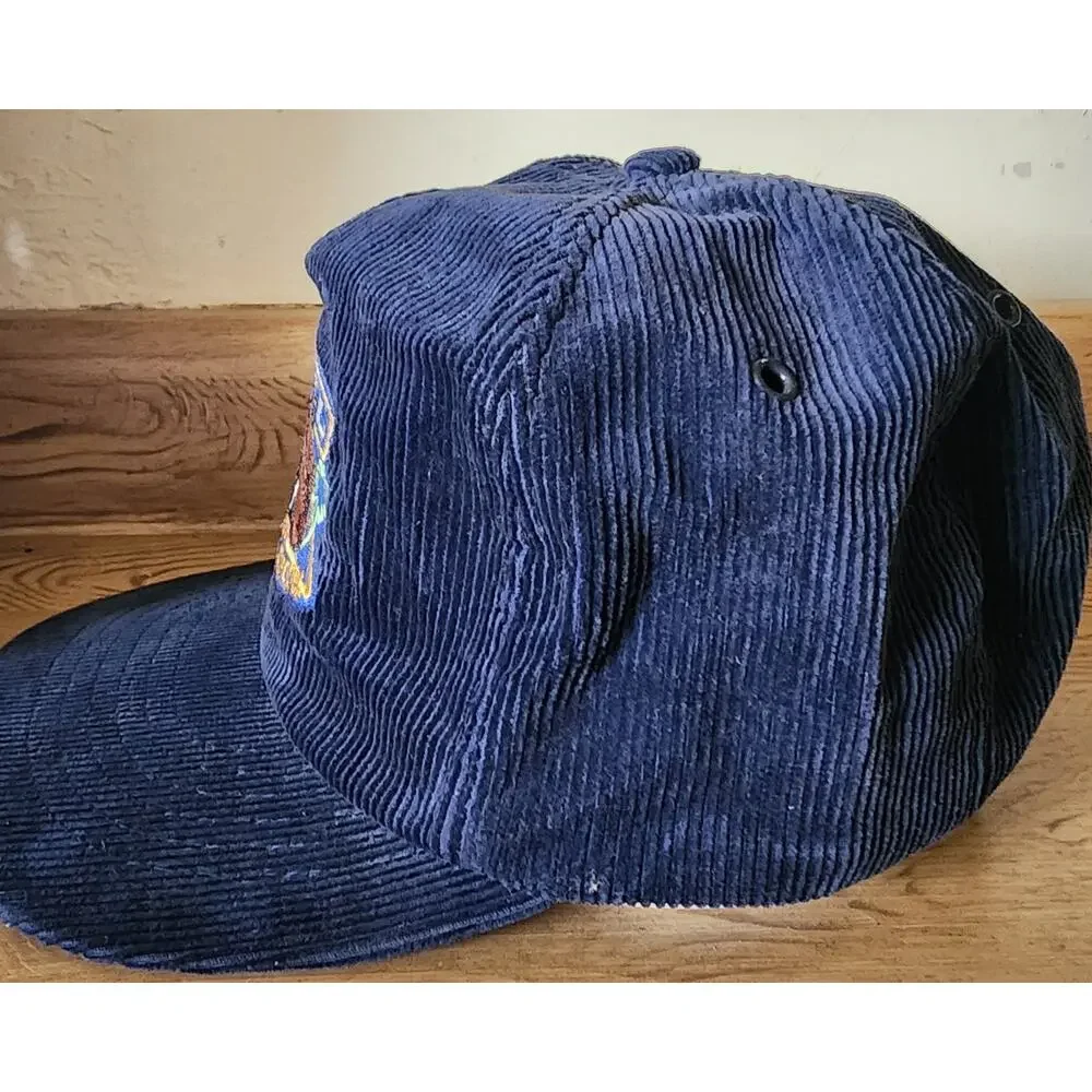 90s Vintage Camel Joe Cigarettes Corduroy Hat Smooth Character Snapback Cap